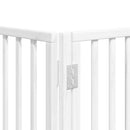 vidaXL fehér nyárfa 12 paneles összecsukható kutyakapu ajtóval 960 cm