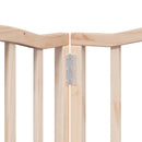 vidaXL nyárfa 15 paneles összecsukható kutyakapu ajtóval 750 cm