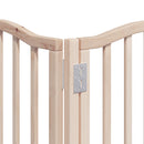 vidaXL nyárfa 15 paneles összecsukható kutyakapu ajtóval 750 cm