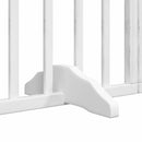 vidaXL fehér nyárfa 15 paneles összecsukható kutyakapu ajtóval 750 cm
