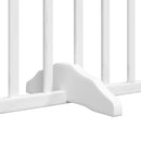 vidaXL fehér nyárfa 10 paneles összecsukható kutyakapu ajtóval 800 cm