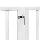 vidaXL fehér nyárfa 12 paneles összecsukható kutyakapu ajtóval 960 cm