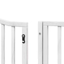 vidaXL fehér nyárfa 12 paneles összecsukható kutyakapu ajtóval 960 cm