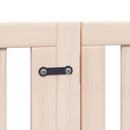 vidaXL nyárfa 15 paneles összecsukható kutyakapu ajtóval 750 cm