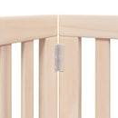 vidaXL nyárfa 9 paneles összecsukható kutyakapu ajtóval 450 cm