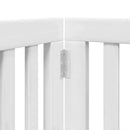 vidaXL fehér nyárfa 12 paneles összecsukható kutyakapu ajtóval 600 cm