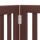 vidaXL barna nyárfa 15 paneles összecsukható kutyakapu ajtóval 750 cm