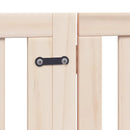 vidaXL nyárfa 6 paneles összecsukható kutyakapu ajtóval 480 cm