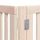 vidaXL nyárfa 8 paneles összecsukható kutyakapu ajtóval 640 cm