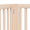 vidaXL nyárfa 10 paneles összecsukható kutyakapu ajtóval 800 cm