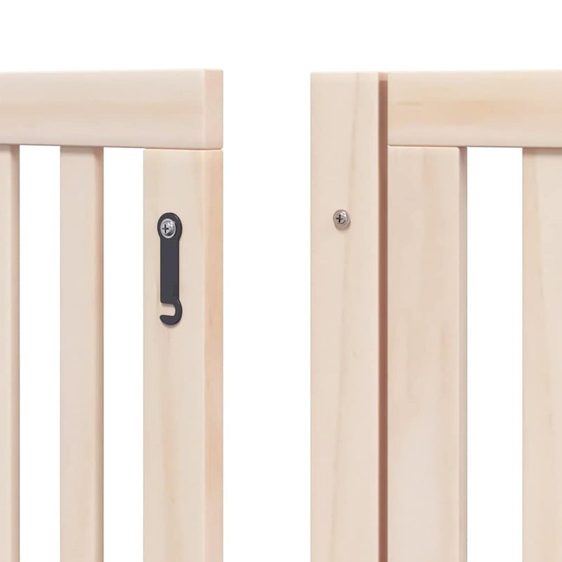 vidaXL nyárfa 12 paneles összecsukható kutyakapu ajtóval 960 cm