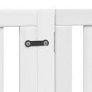 vidaXL fehér nyárfa 12 paneles összecsukható kutyakapu ajtóval 960 cm