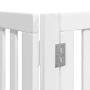 vidaXL fehér nyárfa 12 paneles összecsukható kutyakapu ajtóval 960 cm