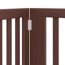 vidaXL barna nyárfa 12 paneles összecsukható kutyakapu ajtóval 960 cm