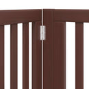 vidaXL barna nyárfa 10 paneles összecsukható kutyakapu ajtóval 800 cm