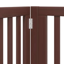 vidaXL barna nyárfa 12 paneles összecsukható kutyakapu ajtóval 960 cm