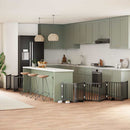 vidaXL fekete nyárfa 12 paneles összecsukható kutyakapu ajtóval 600 cm