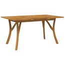 vidaXL tömör akácfa kerti asztal 150 x 90 x 75 cm