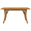 vidaXL tömör akácfa kerti asztal 150 x 90 x 75 cm