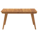 vidaXL tömör akácfa kerti asztal 150 x 90 x 75 cm