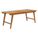 vidaXL tömör akácfa kerti asztal 200 x 90 x 75 cm