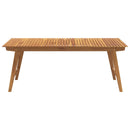 vidaXL tömör akácfa kerti asztal 200 x 90 x 75 cm