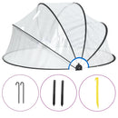 vidaXL kerek PVC medencekupola 315 x 158 cm