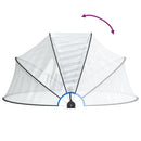 vidaXL kerek PVC medencekupola 315 x 158 cm