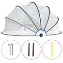 vidaXL kerek PVC medencekupola 376x188 cm