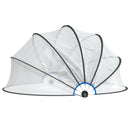 vidaXL kerek PVC medencekupola 376x188 cm