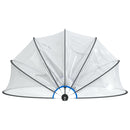 vidaXL kerek PVC medencekupola 376x188 cm