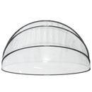 vidaXL kerek PVC medencekupola 376x188 cm