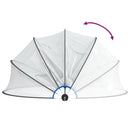 vidaXL kerek PVC medencekupola 376x188 cm
