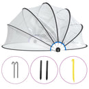 vidaXL kerek PVC medencekupola 406x203 cm