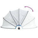 vidaXL kerek PVC medencekupola 406x203 cm