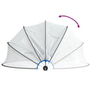 vidaXL kerek PVC medencekupola 467x234 cm