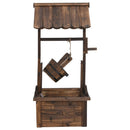 vidaXL tömör fenyőfa kívánságkút szivattyúval 57 x 50 x 112 cm