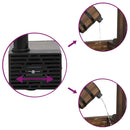 vidaXL tömör fenyőfa kívánságkút szivattyúval 57 x 50 x 112 cm