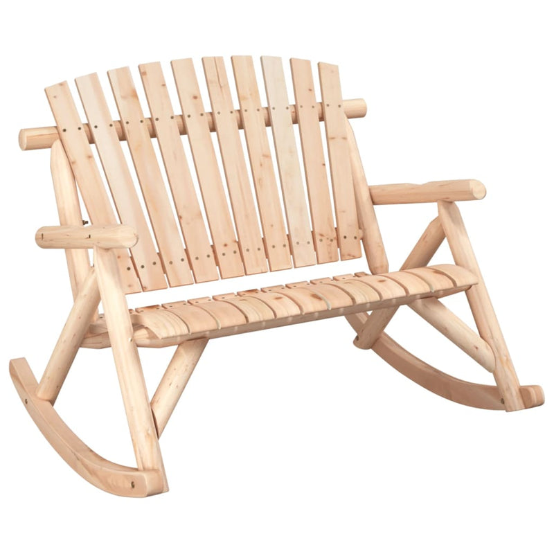 vidaXL 2 személyes tömör lucfenyő kerti hintapad 123 x 96 x 102 cm
