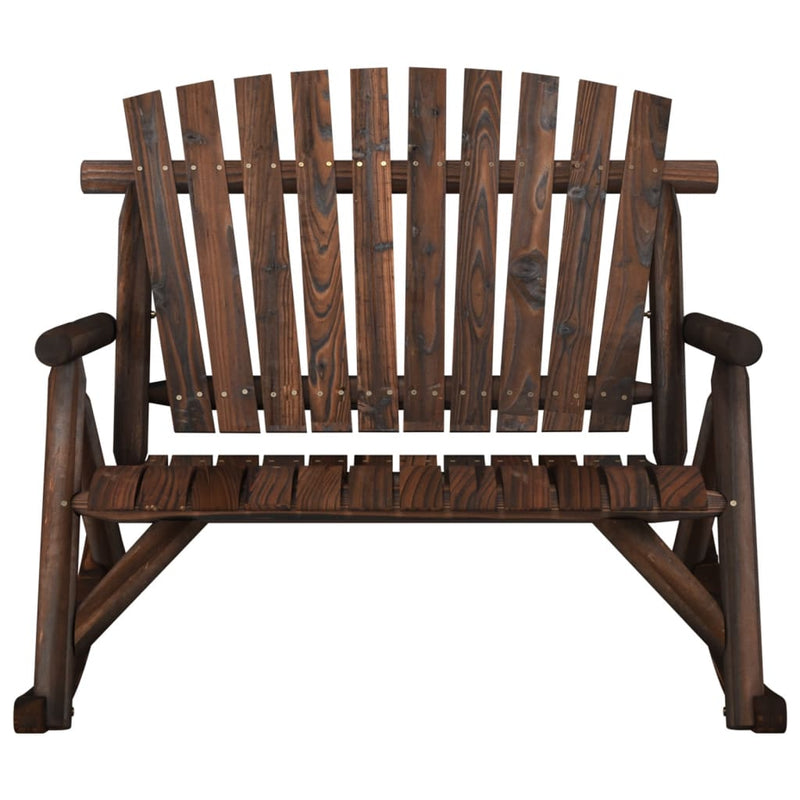 vidaXL 2 személyes tömör lucfenyő kerti hintapad 123 x 96 x 102 cm