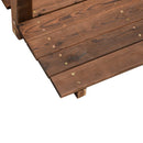 vidaXL tömör lucfenyő kerti híd lánckorláttal 150 x 67 x 56 cm