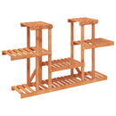 vidaXL tömör fenyőfa virágtartó állvány 110 x 25 x 73 cm