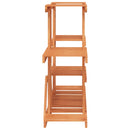 vidaXL tömör fenyőfa virágtartó állvány 110 x 25 x 73 cm