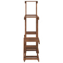 vidaXL tömör fenyőfa virágtartó állvány 95 x 25 x 96 cm