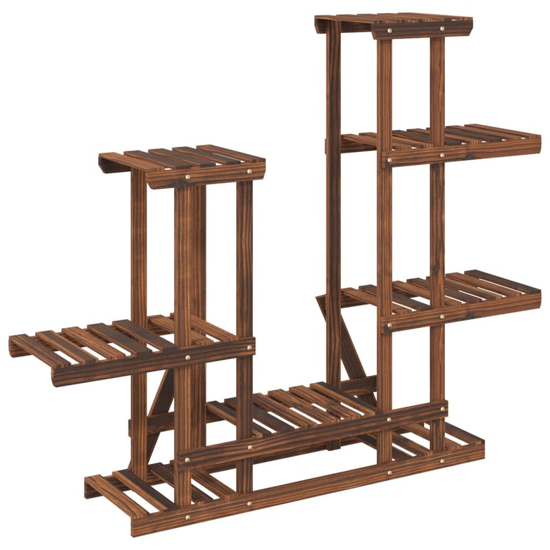 vidaXL tömör fenyőfa virágtartó állvány 95 x 25 x 96 cm