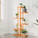 vidaXL tömör fenyőfa virágtartó állvány 75x25x140,5 cm