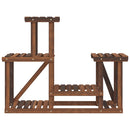 vidaXL tömör fenyőfa virágtartó állvány 90 x 25 x 73,5 cm