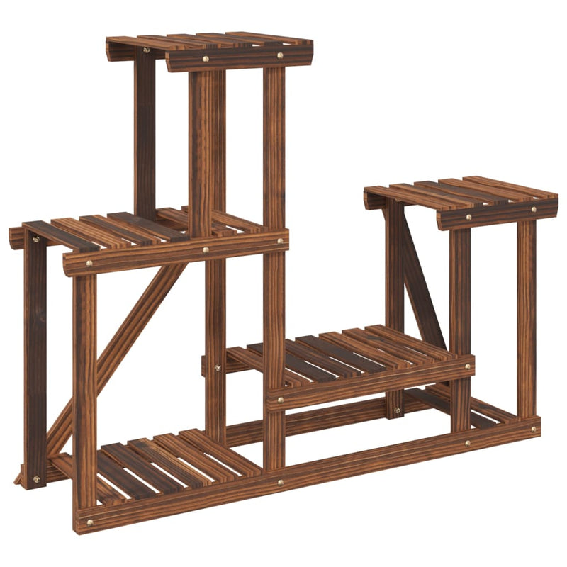 vidaXL tömör fenyőfa virágtartó állvány 90 x 25 x 73,5 cm