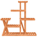 vidaXL tömör fenyőfa virágtartó állvány 95 x 25 x 96 cm