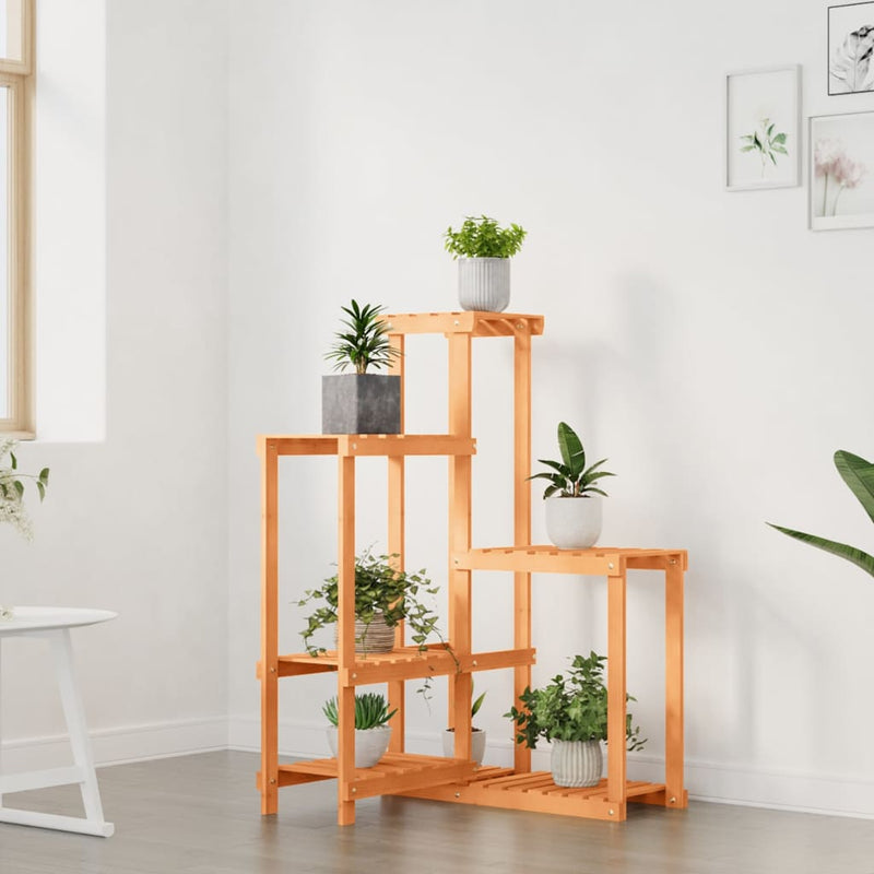 vidaXL tömör fenyőfa virágtartó állvány 62,5 x 61,5 x 101,5 cm